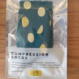 NWT FIGS Lemon compression socks